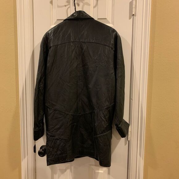 Vintage Pelle Studio Soft Leather Trench Coat by Wilson Leather - Picture 10 of 12